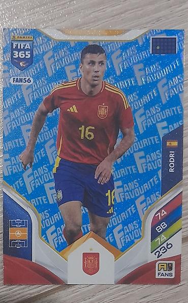 İncəsənət və kolleksiyalar: Panini FIFA 365 “Fans Favourite” kolleksiya kartı - Oyunçu: İspaniya — 1