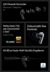 Qulaqcıqlar: İşlənmiş Simsiz (Bluetooth) Qulaqcıqlar, Oppo, rəng - Qara — 13