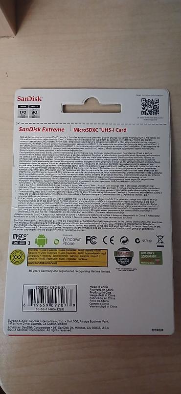 Техника и электроника: San Disk Extreme Pro 128 gb. Yenidir özüm ucun almışdım amma lazım — 2