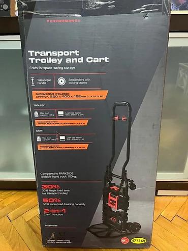 Ostali alati i mašine: 2-u-1 transportna kolica i ručni kolić (trolley + cart) Opis: - — 14
