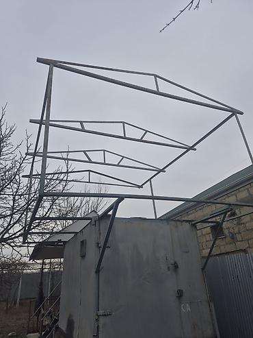 Naveslər, markizlər: Metal karkaslı kölgəlik/üst örtük konstruksiyası - Material — 7