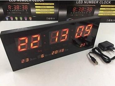 gobleni na zidu: LED SAT - DIGITALNI CASOVNIK | LED Digitalni SAT Plus TERMOMETAR — 2