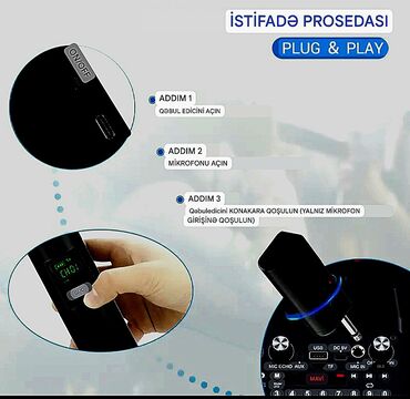 Mikrofonlar: Yeni Simsiz (Bluetooth) Mikrofon Ünvandan götürmə — 20