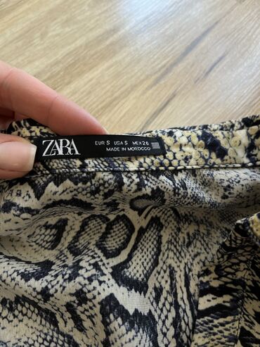 leopard haljina: Zara S (EU 36), bоја - Siva, Drugi stil