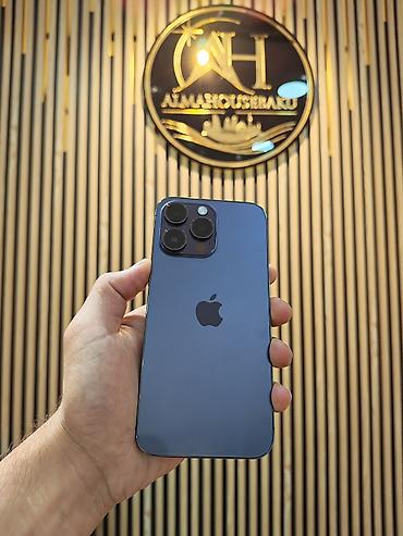 irshad iphone x: IPhone 14 Pro Max, 128 GB, Deep Purple, Face ID, Sənədlərlə, Zəmanət — 1