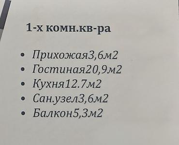 Продажа квартир: 1 комната, 46 м², Вефа ТЦ Элитка, 10 этаж, ПСО (под самоотделку) — 3