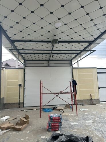 Откатные ворота: Откатные ворота с калиткой и навесом - Тип: откатная конструкция на at lalafo.kg — 16 Откатные ворота: Откатные ворота с калиткой и навесом - Тип: откатная конструкция на — 16