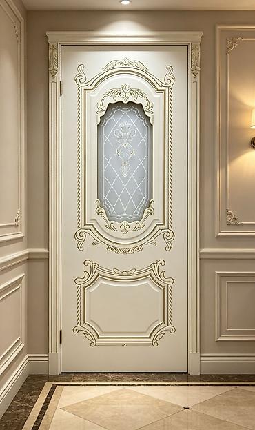 Klassik üslubda interyer qapısı - Material: Möhkəm ağac əsaslı panel