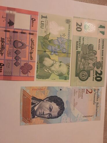 Əskinaslar: 1manatdan 5 manata kimiMəhsul: Dünyanın müxtəlif ölkələrinə aid paper — 6