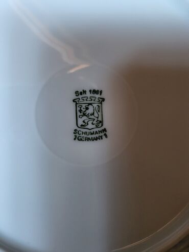 Ostalo posuđe: Tanjir nov dekorativni Schumann 1945g+ Nemacka. Porcelanski — 8