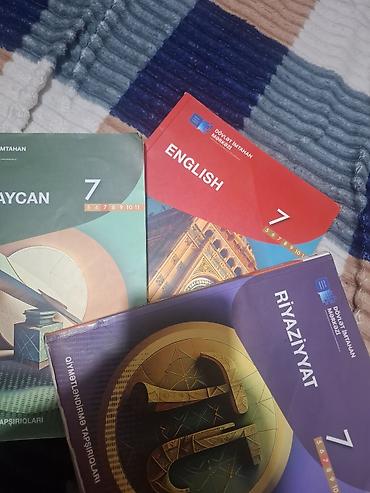 Книги и журналы: 7ci sinif 3 esas feen dim kitablari 
her biri 5 azn — 1