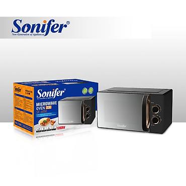 Mikrodalğalı soba Sonifer, Ayrıca dayanan, Mikrodalğalar ilə, rəng - Qara, Yeni