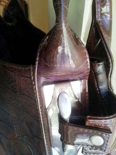 Torbe: Torba za rame, Handmade, Materijal: Koža, Lakovana koža — 6