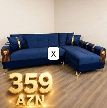Mavi rəngli künc divan – 359 AZN - Şık L formalı dizayn, sağ tərəfli lalafo.az -da Mavi rəngli künc divan – 359 AZN - Şık L formalı dizayn, sağ tərəfli