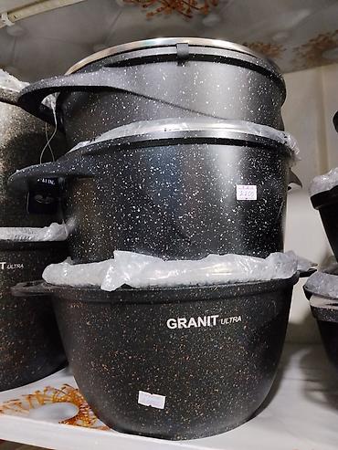 Казан GRANIT Ultra (комплект разных размеров) - Материал: литой