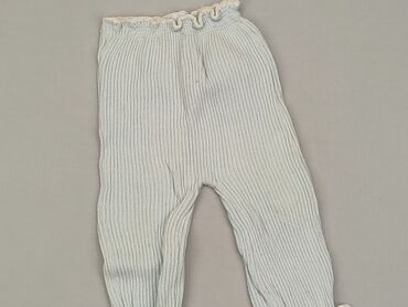 blekitne legginsy: Spodnie dresowe, 3-6 m, stan - Zadowalający