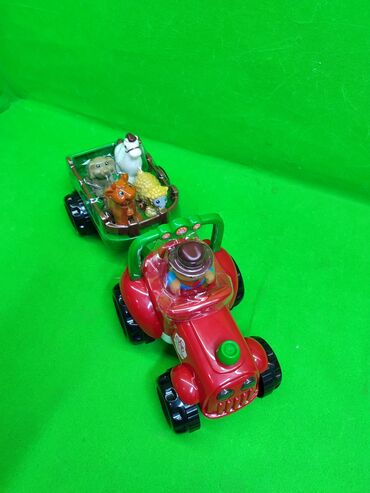 Игрушки: Трактор с прицепом игрушка детская музыкальная🚜 Комплектация товара — 2