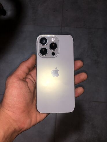 dubay telefonu: IPhone 15 Pro, 256 GB, Gümüşü, Zəmanət, Barmaq izi, Face ID