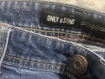 мужские джинсы с дырками: Джинсы L (EU 40), цвет - Синий