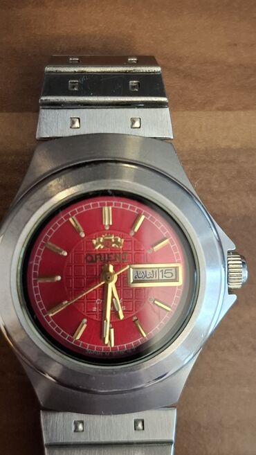 Qol saatları: İşlənmiş, Qol saatı, Orient, rəng - Qırmızı — 6