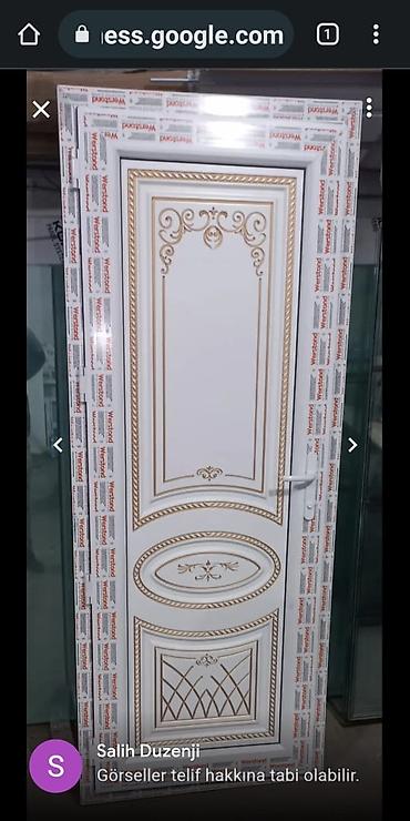 Plastik qapılar: Yeni Plastik qapı 70x200 sm Zamok və çərçivə ilə, Zəmanətli, Ödənişli quraşdırma, Ödənişli çatdırılma — 26