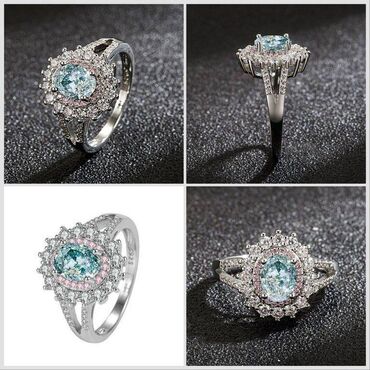 кольцо 16 5: Женское кольцо с фианитом, обручальное кольцо серебряного цвета с