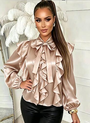 kupi lil solid bosna: Prelepee košulje – 2900 din - Elegantna ženska bluzа od satenskog — 2