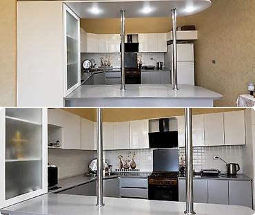Endirim olundu 🛑🛑 Mətbəx mebeli satılır – 450₼. Ölçülər: - 2.77 m -