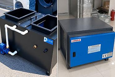 elektik: Elektrostatik Filter Sulu filter – Yağ, tüstü və his hissəciklərini — 1
