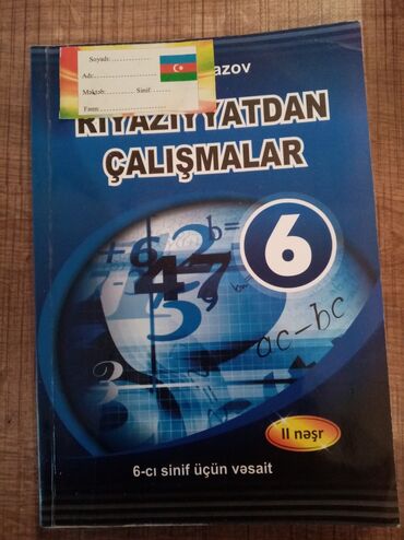 Kitablar, jurnallar, CD, DVD: 6 ci sinif Namazov riyaziyyatdan çalışmalar kitabı. İşlədilməyib. 3