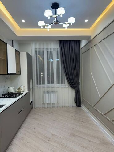 квартиры в кара жыгач: 1 бөлмө, 46 кв. м, Жеке план, 4 кабат, Евроремонт
