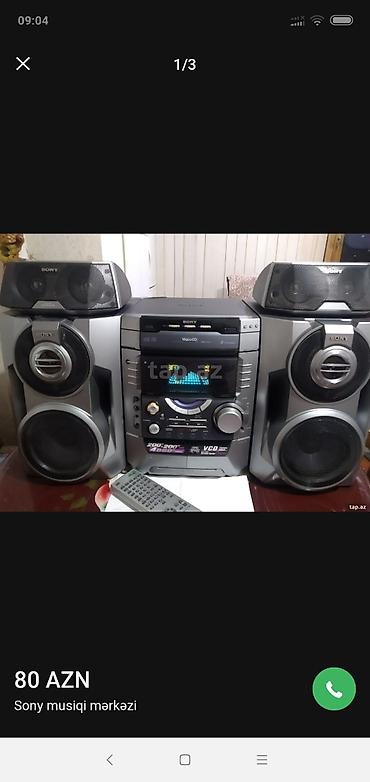 sony usilitel: Sony musiqi mərkəzi – tam komplekt - İki əsas sütun + iki üst tweeter — 1
