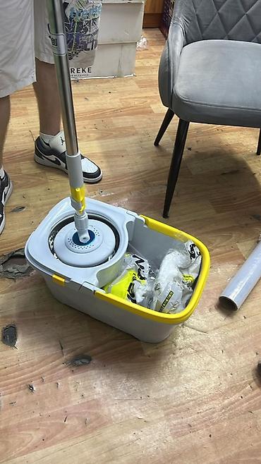 inversion stol: Швабра с ведром и центрифугой (spin-mop) для быстрой уборки - — 1