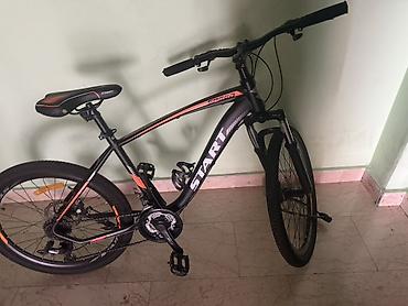 İdman velosipedləri: START Speed dağ velosipedi - Rəng: mat qara, narıncı-qırmızı — 7