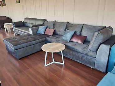sofa: Угловой диван, C подушками — 1