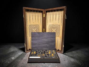 Настольные игры: Деревянный набор 3-в-1: нарды + шахматы+шашки - Материал: натуральное — 6