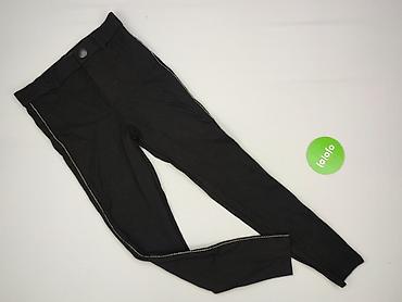 czarne cargo pull and bear: Zara, Spodnie materiałowe damskie, rozmiar M — 2