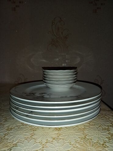 Nahar dəstləri və servizlər: Nahar dəsti, rəng - Ağ, Keramika — 3