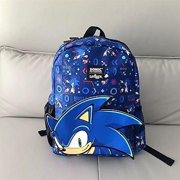 məktəbli cantaları: Sonic the Hedgehog mövzulu uşaq məktəb çantası - Rəng: mavi, üzərində — 1