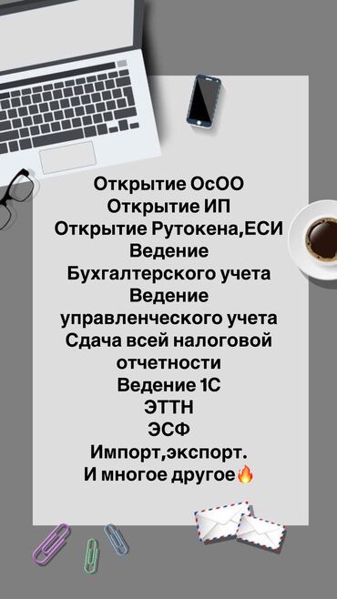 Бухгалтерские услуги: Бухгалтерские услуги для ОсОО и ИП