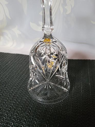 Ostali kućni dekor: Kristalno novo zvono Nemacka 80te. Vece zvono kristal,led kristal sve — 6