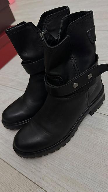 Ботинки, 36, Tommy Hilfiger, Б/у, цвет - Черный, Самовывоз