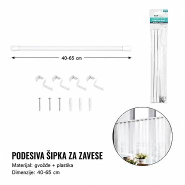 KMT Zavese šipka 3213411 – podesiva šipka za zavese - Tip: Podesiva