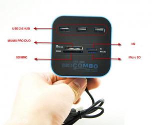 Druga oprema za računare i laptopove: Usb hub + čitač kartica izuzetan komad dodatne opreme kako za desktop — 4
