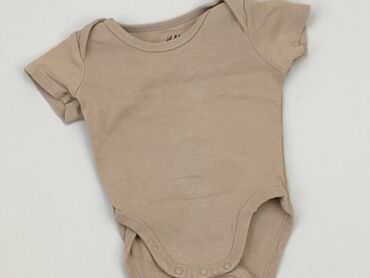 jeansy brązowe: Body, H&M, Newborn baby, 
condition - Very good