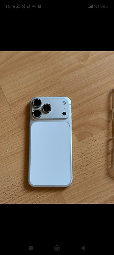 pro max: IPhone 17 Pro Max, 256 GB, White Titanium, Barmaq izi, Face ID — 2