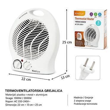 KMT Grejalica sa ventilatorom 5302460 Prenosivi termoventilator
