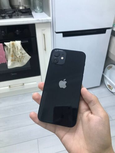 я ищу бу телефон: IPhone 12, Колдонулган, 128 ГБ, Кара, Каптама, 83 %