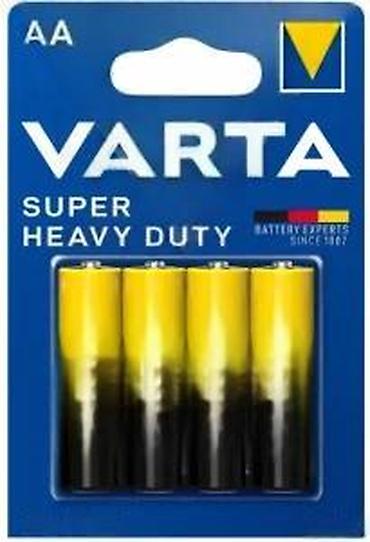 Baterije: VARTA Super Heavy Duty AA baterije – pakovanje 4 komada - Tip: AA — 12