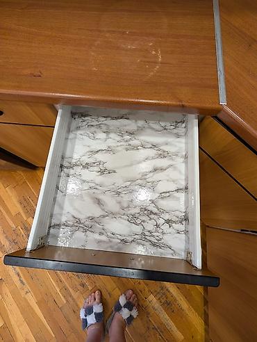 Mətbəx mebeli: Künc tipli mətbəx mebeli dəsti - Material: ağac teksturalı laminat — 4